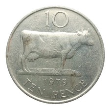 1979 Guernsey 10 Pence Coin