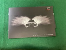 AUDI NEW RS 4 PRICING & SPECIFICATION GUIDE SALES BROCHURE 26 PAGES