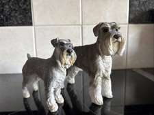 Vintage Schnauzer Dogs Figurine Pair Leonardo Collection + Other
