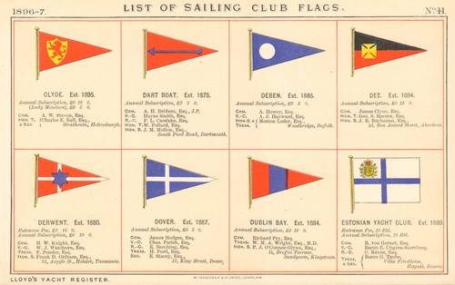 Yacht sailing club flags - sailing,