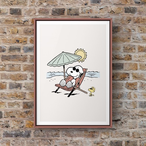 Snoopy wall art print - a4, or