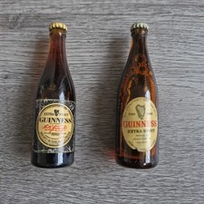 Collectable Miniature Guinness Bottles x 2