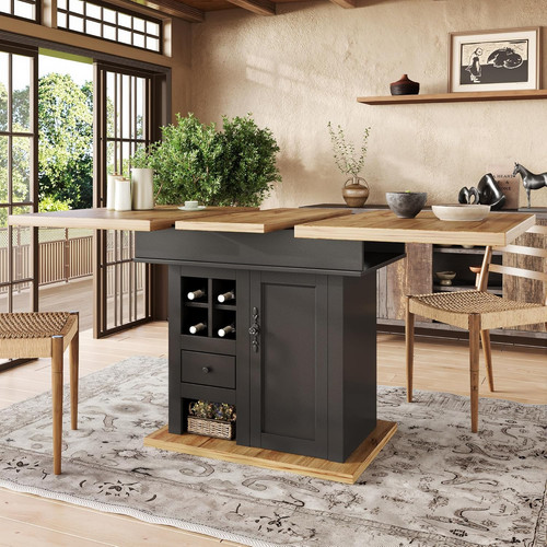 Kitchen island extendable - kitchen,