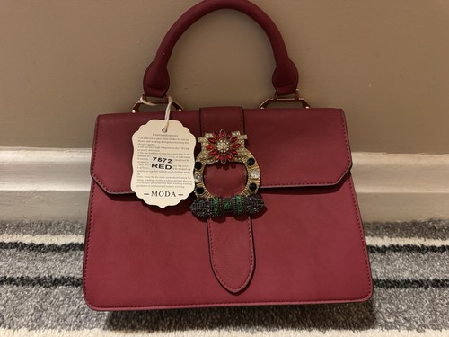 Moda handbag women red - moda,
