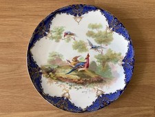 Vintage Tuscan China Round Dinner Plate Exotic Bird Design Very Good Condition
