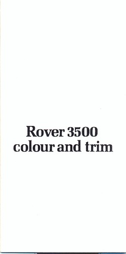 Rover sd1 3500 1975 76 - 3500, c.1975/76