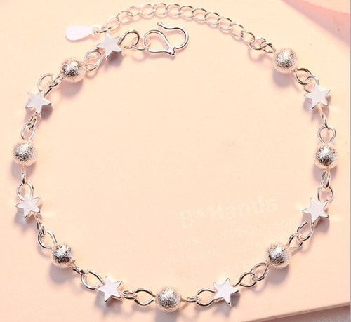 925 sterling silver star - silver,