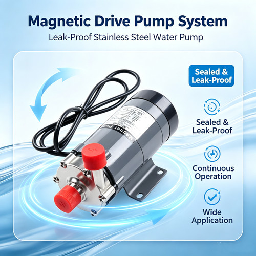 Magnetic beer pump with - pump, 1/2"