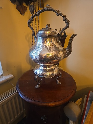 Antique samovar silver plated - silver,