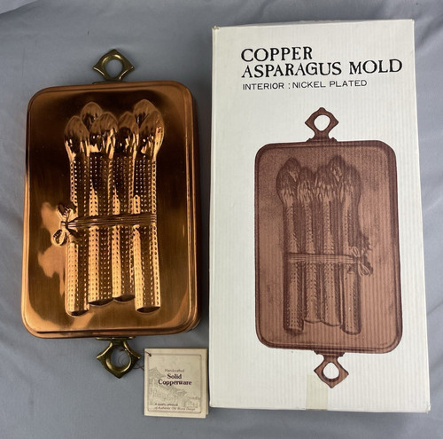Vintage copper asparagus mold - copper,