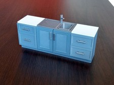 Dolls House 1:16 Kitchen Sink with draws, in a range of colours