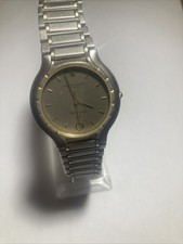 Stunning 2 Tone Steel Swiss Made Dress Watch By Favre Leuba Working 