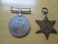 WORLD WAR 2  1939 - 1945 WAR MEDAL & THE 1939-1945 STAR MEDAL  - GEORGE VI CROWN