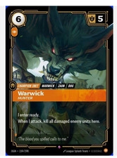 Warwick - Hunter OGN 159/298 Rare Riftbound League of Legends