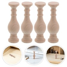  4 Pcs Wooden Spindles