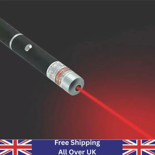 Red laser pointer pen - pen, light