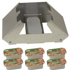 6 Fire Dragon Fuel Blocks  With  Stove For Hiking , Survival ,Army ,Camping