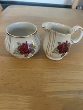 Sadler Sugar Bowl and Milk Jug