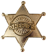 Vintage Metal Sheriff Star