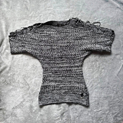 Lipsy grey knit pullover - lipsy,