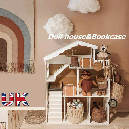 Large dollhouse toy kids white - dollhouse,