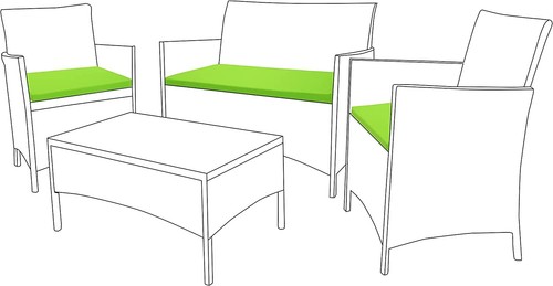 Garden dining cushion - dining,
