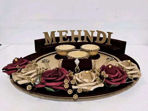 Mehndi thaal decorative - mehndi,