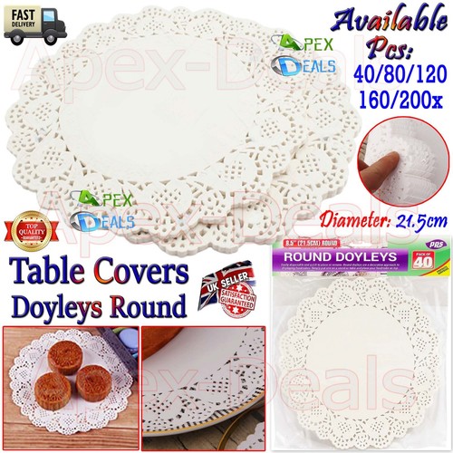 Round napkin lace paper - napkin,
