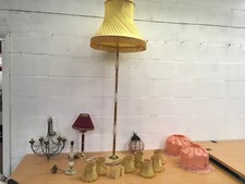 VINTAGE RETRO ONYX STANDARD LAMP FLOOR SHADES LIGHT FITTINGS YOU CHOOSE