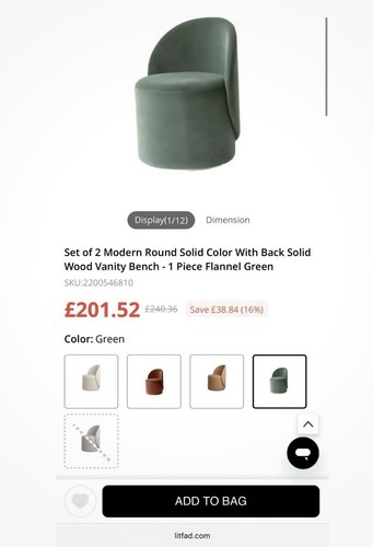 Green dressing table - green,