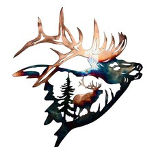  Metal Wall Decor with Rustic