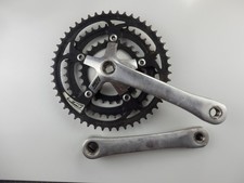 Retro 1991 Sakae XCT PoweRing Aluminum Chainset 50/40/28T Arm lengh 175mm.