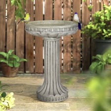 Classic Concrete Birdbath for