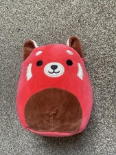 Squishmallows Red Panda Stuffed Plush Soft Toy Red 8" (no name tag)