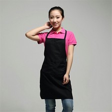 LADIES WOMEN TABARD APRON OVERALL KITCHEN CATERING CLEANING BAR PLUS SIZE POCKET