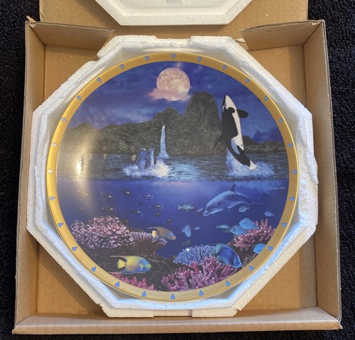 Moonlight fantasy plate - fantasy,