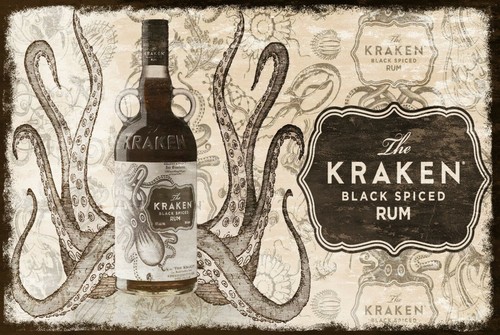 Kraken black rum octopus aged - kraken,
