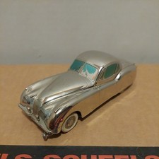 Vtg British Zone Germany Prameta Kolner Auto Model JAGUAR XK120 Windup Box + Key