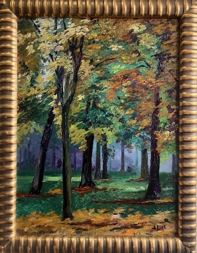 Antique oil painting - oil,