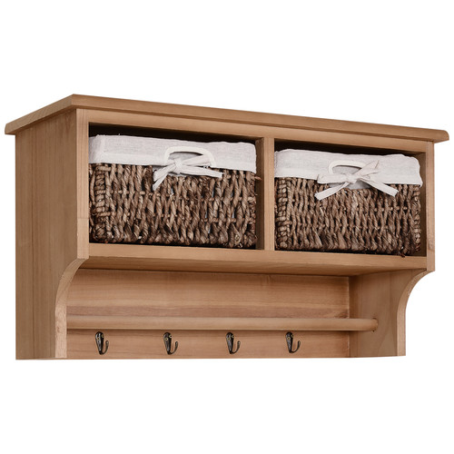 Wall mounted coat - rack, shelf