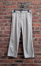 M&S Blue Harbour Beige Stormwear+ Chino Trousers Pleat Front Size W36 L31 New