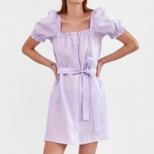 Sleeper Lilac Purple Linen