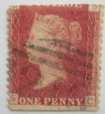 Queen Victoria 1d Red Plate 97