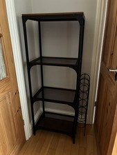 IKEA FJÄLLBO Shelving Unit Black Rustic Metal Storage Display Rack 51x136 cm