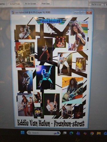 Eddie van halen poster 24x36 - eddie,