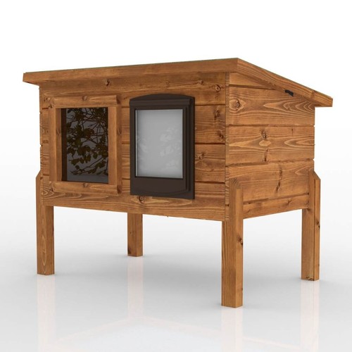 Self heating outdoor cat - self,