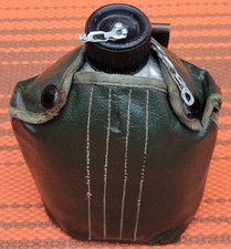 Vintage Military Aluminium Water Canteen Flask Made Korea Marked WW2 Free Post