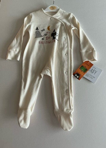 1st halloween baby sleepsuit - 1st,