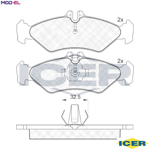 Brake pad set disc - pad,