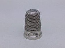Victorian 1880 Sterling Silver Dimple Thimble Hallmarked London